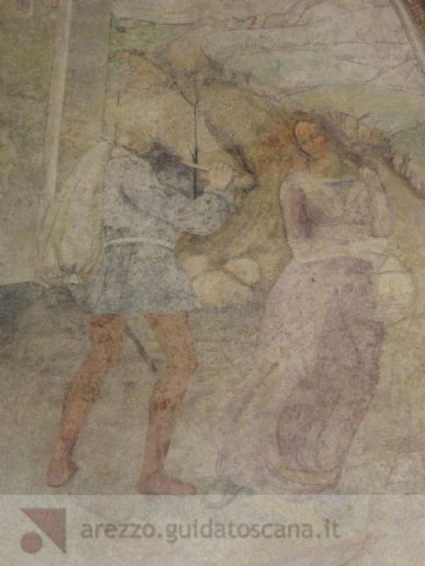 Un affresco nel chiosco dell'Arcivescovado