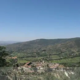 Mountains landscape in Cortona