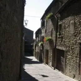 Glimpse of the historic center of Cortona