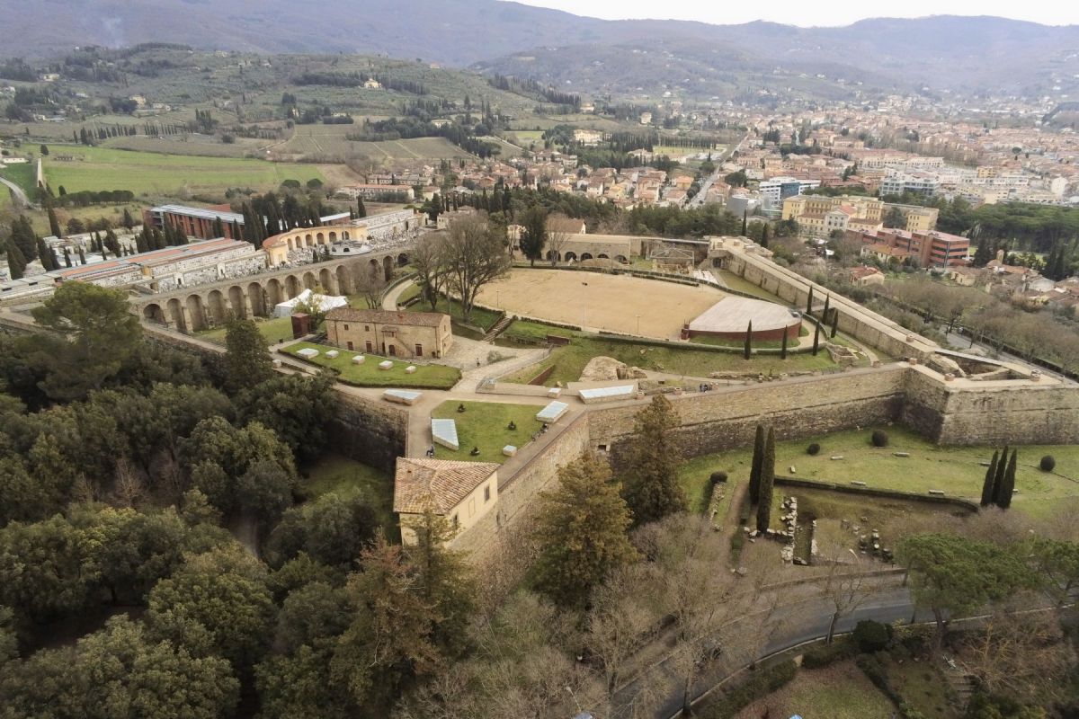 Fortress Medicea of Arezzo perfect testimony of military