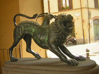 Etruscan Chimera, Arezzo
