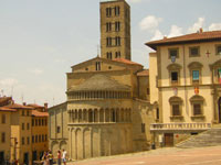 The Church of Santa Maria in Arezzo Piazza Grande